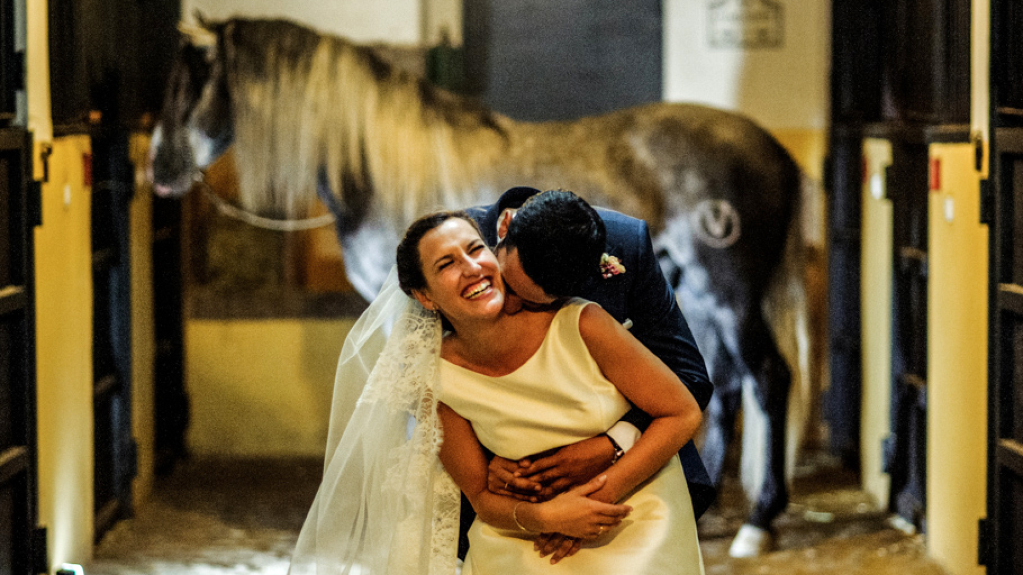 boda entre caballos