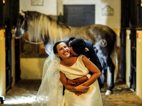 boda entre caballos