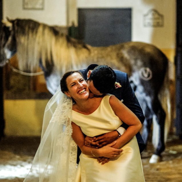 boda entre caballos
