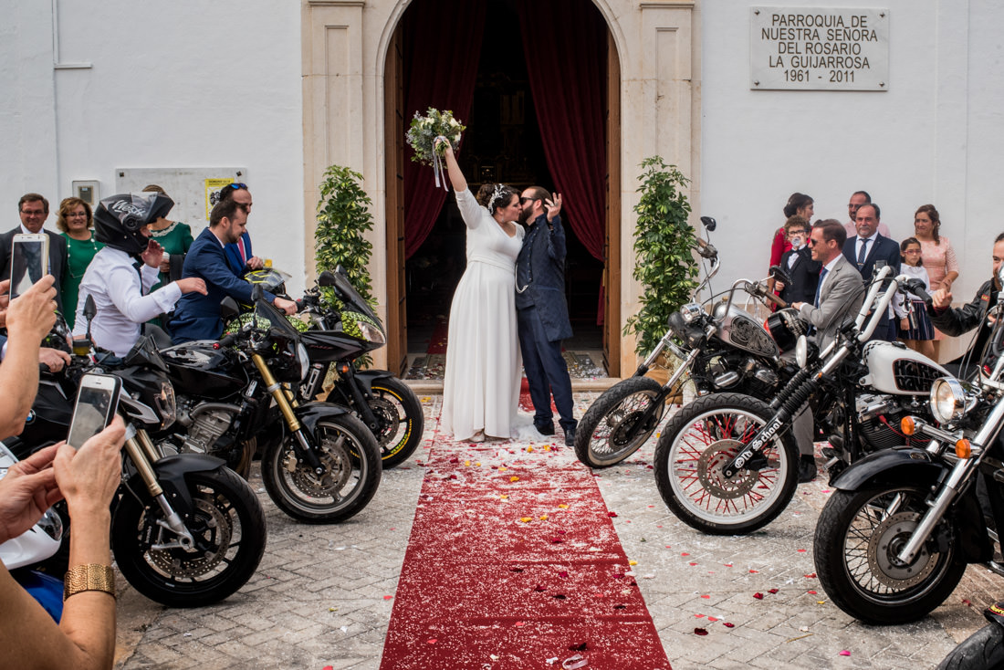 boda con motos