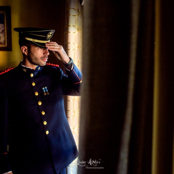militar de boda