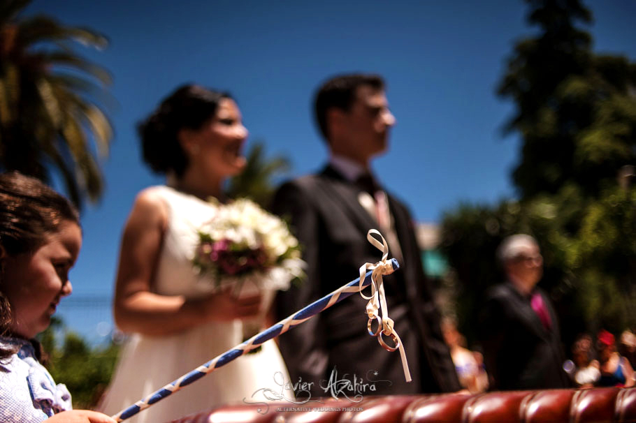 Fotos de boda en un parque en la Rambla