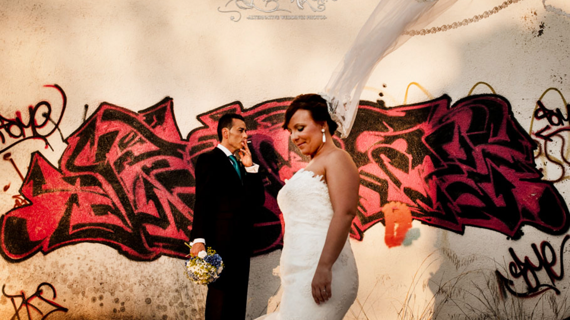 fotos boda grafitis