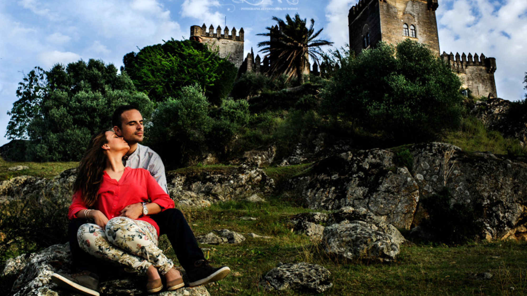 sesion pareja preboda castillo almodovar cordoba