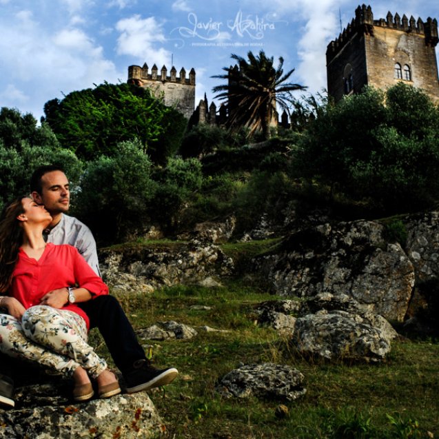 sesion pareja preboda castillo almodovar cordoba