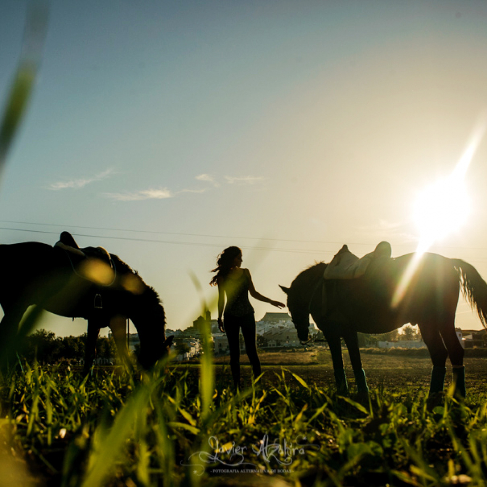 sesion fotos modelo con caballo