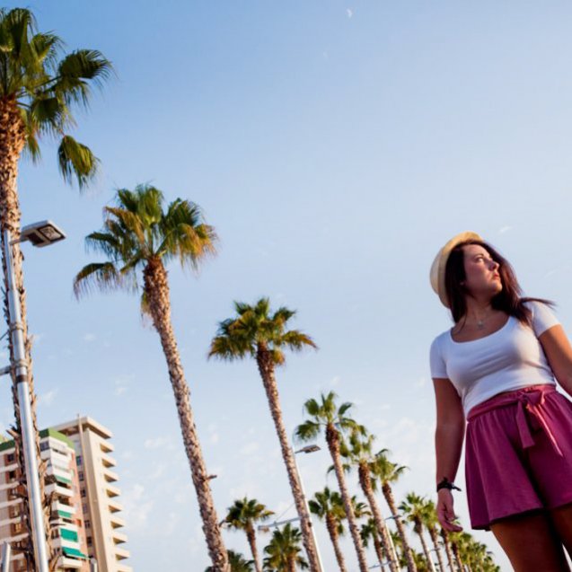 Sesión fotos modelo Málaga Muelle uno